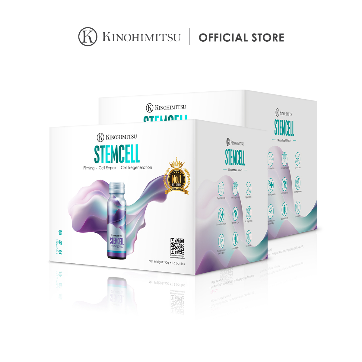 [2MTH Supply] Kinohimitsu StemCell Drink 16's/16's x 2 (Anti-Aging Starts Young)