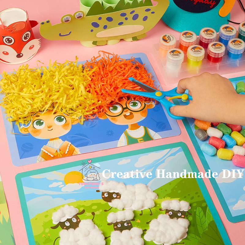 16 Themes Creative Handmade DIY Toy Paper Cutting Toy Hand-Cut Art
