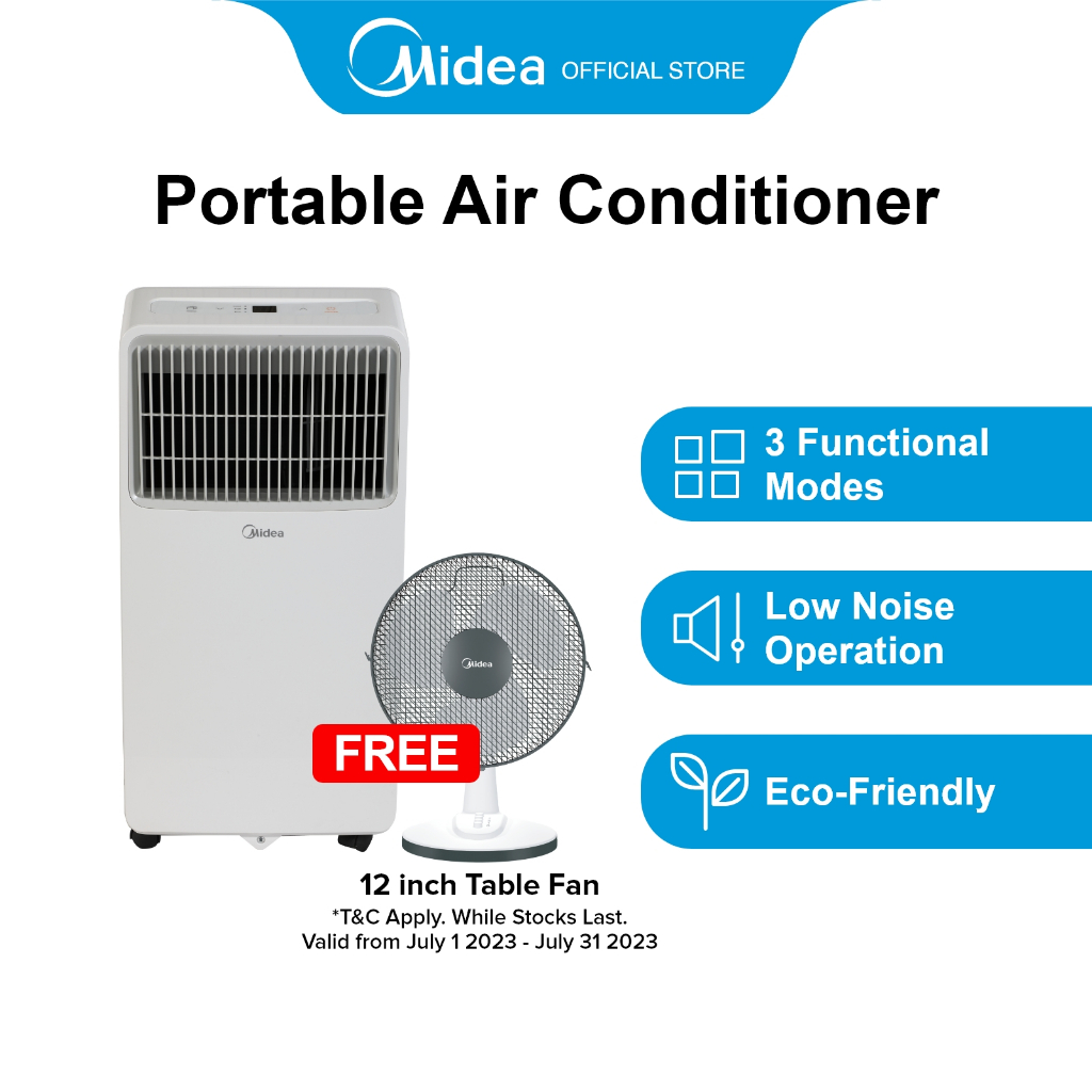 [Bulky] Midea MPHA-09CRN7 Portable Air Conditioner, 9000 BTU | Shopee ...