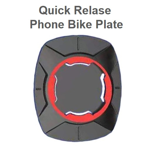 Bike Quick Release Plate Phone Back Sticker for Bicycle Handlebar Mount ...