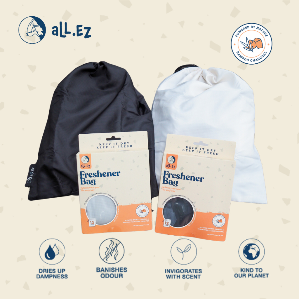 aLL.EZ Freshener Bag | Deodorize Gears | Banish Moisture, Eliminate Odours | Workout, Climbing, Running, Lifting & etc