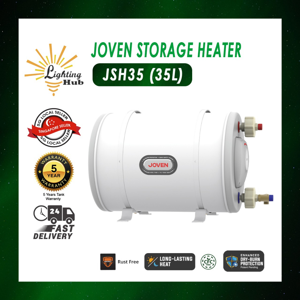 Joven Storage Water Heater (Heat Elevator) 35 Liters (JSH35) | Shopee  Singapore
