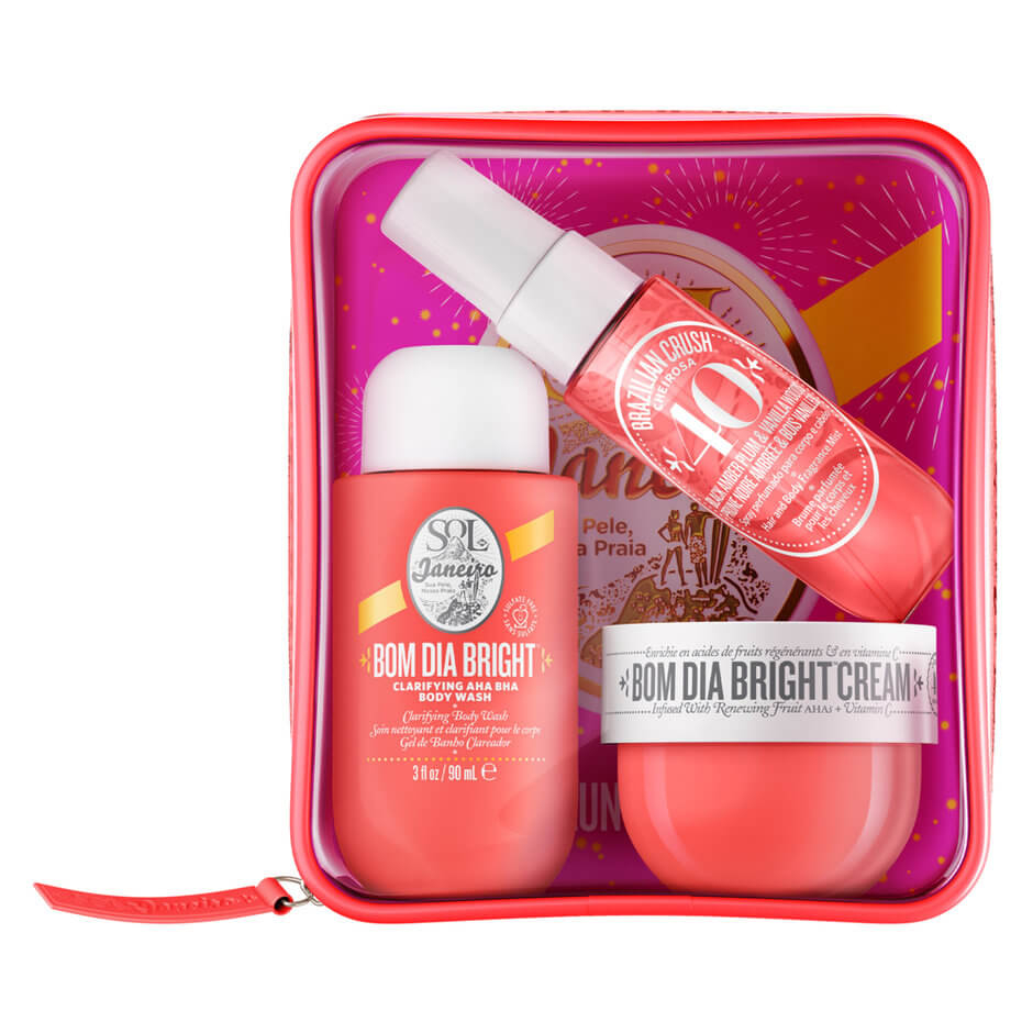 Sol de Janeiro Bom Dia Bright Jet Set Travel Kit Gift Pouch Clarifying