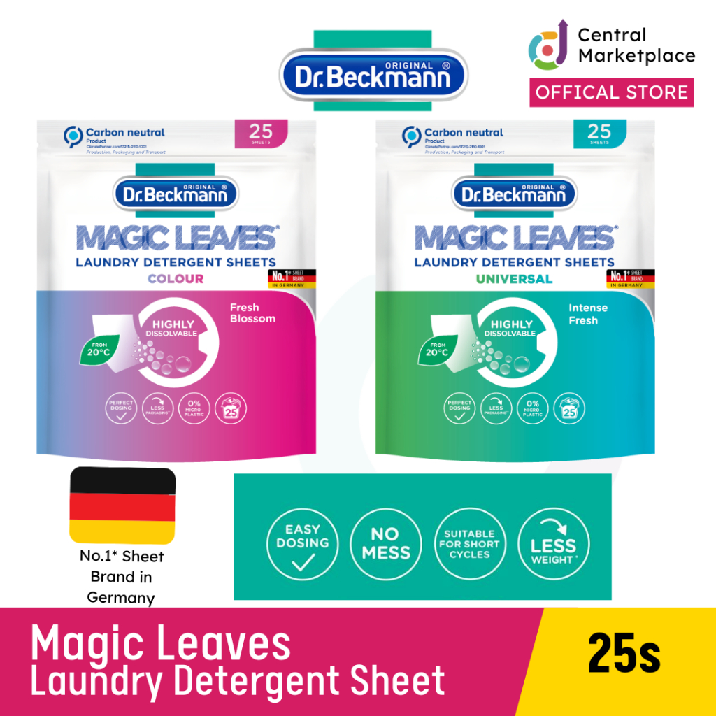 Dr Beckmann Magic Leaves 25s Laundry Detergent Sheet Shopee Singapore