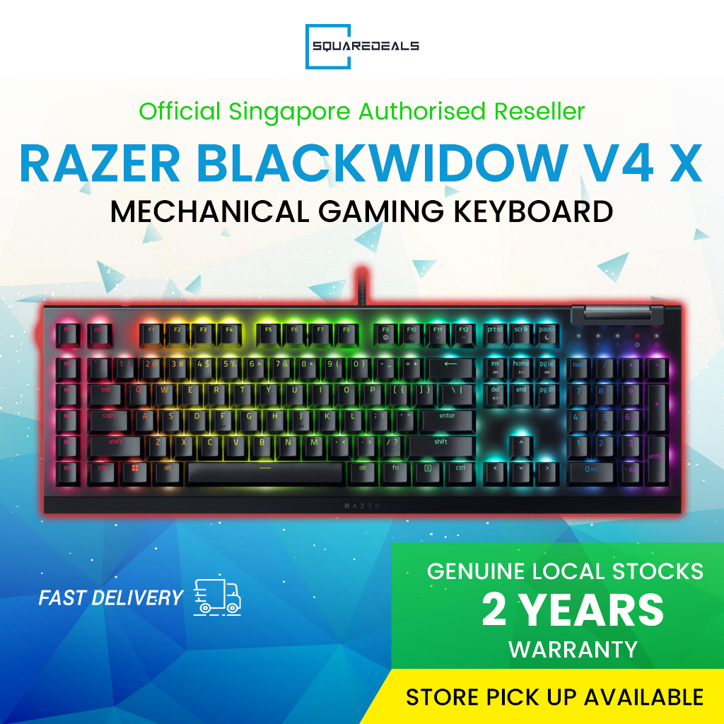 Mechanical Gaming Keyboard - Razer BlackWidow V4 X with RGB