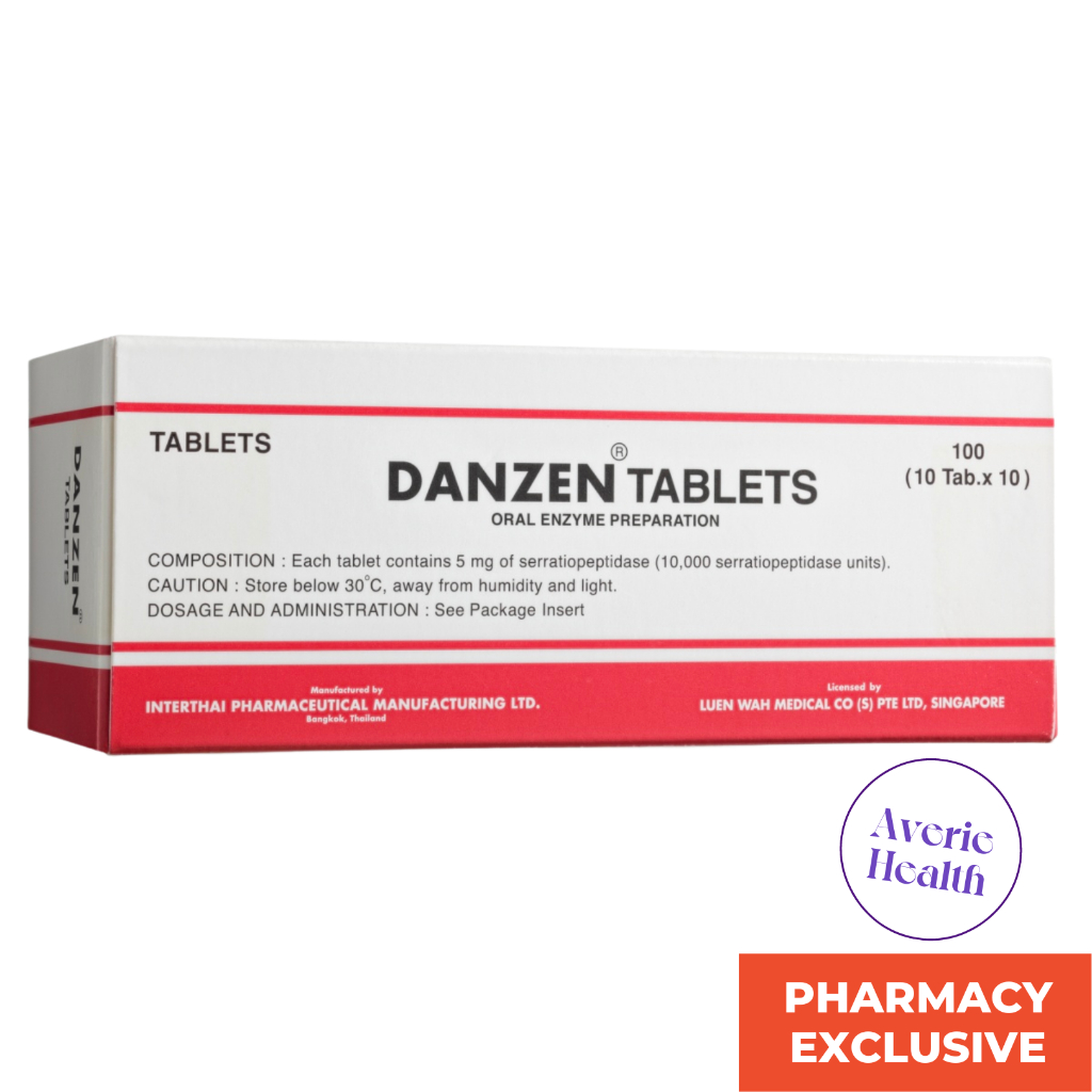Danzen Tabs 100s (Serratiopeptidase 5mg) | Enzyme For Sore Throat, Gum ...
