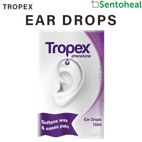 Tropex Ear Drops 10ml (Softens Wax And Eases Pain) Shopee Singapore