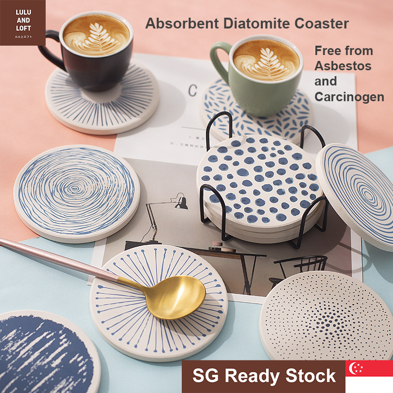 Diatomite Coaster Cup Coaster High Moisture Absorbent Placemat