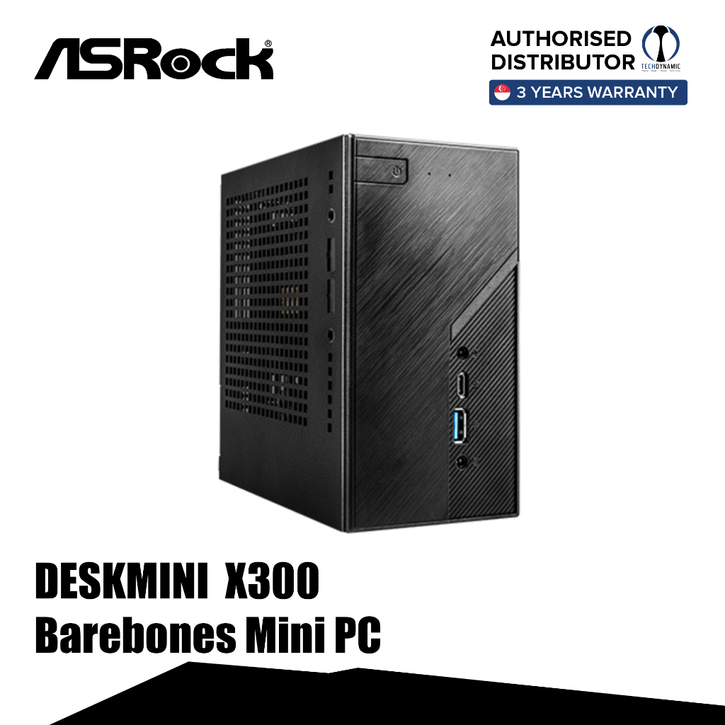 ASRock DESKMINI X300 Barebones Mini PC Shopee Singapore