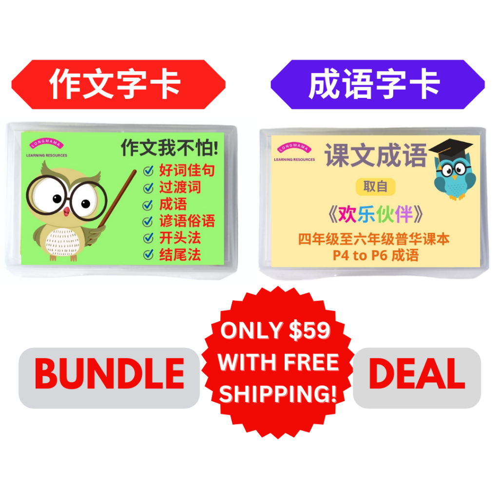 Chinese Compo and Chinese Idioms Flashcards | Chinese PSLE Flashcards ...