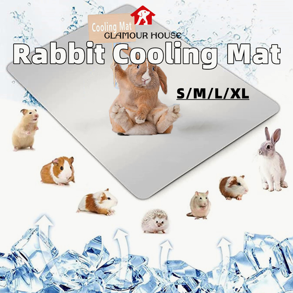 [SG] Rabbit Summer Cooling Mat Pet Cooling Pad Pet Cool Plate Hamster Aluminum Cool Ice Pad Cage
