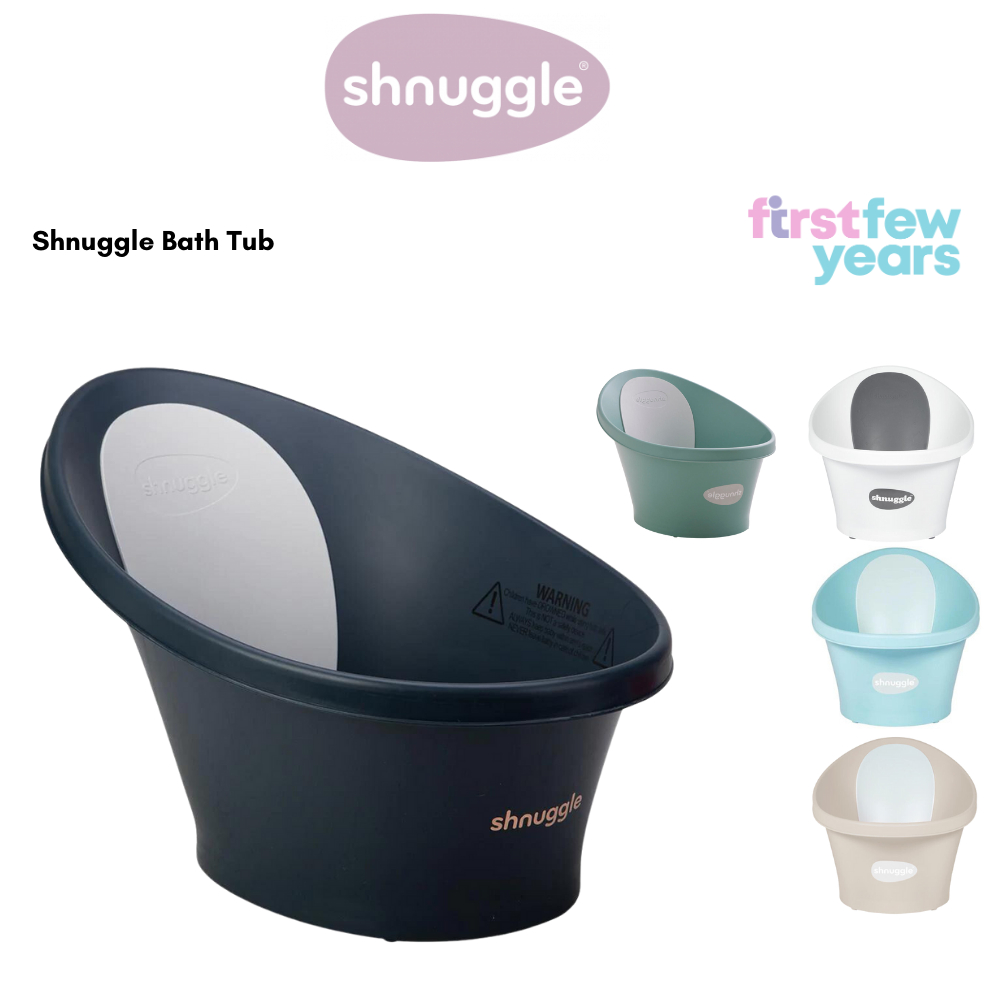 Shnuggle Bath Tub with Plug & Foam Backrest (5 Colors) Shopee Singapore