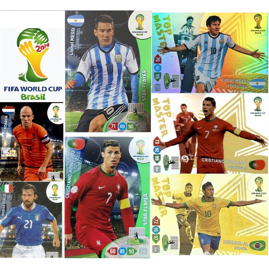 FIFA Football World Cup 2014 Vintage Panini Adrenalyn XL Cards