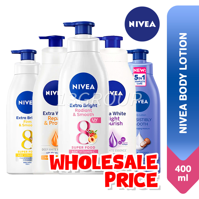 NIVEA Body Lotion / Intensive Moisture Cream Extra Bright Hydration