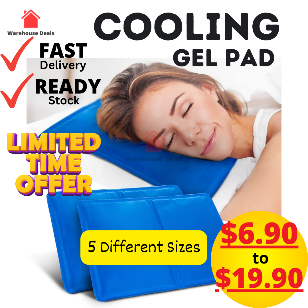 Cooling Gel Pad For Bed / Car Seat / Sofa / Laptops & More Shopee