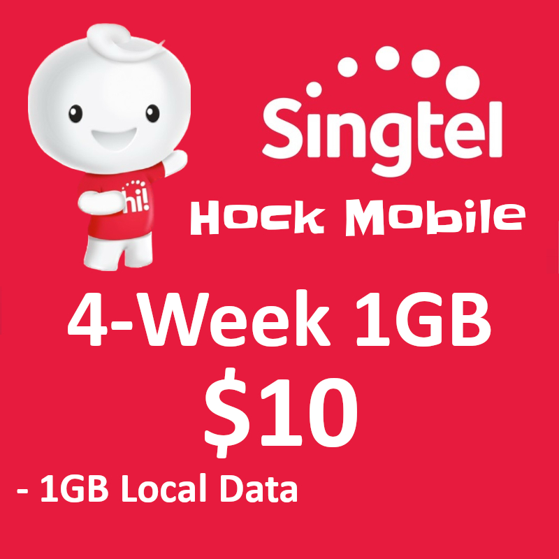 Prepaid $10 4-week 1GB Local / Top Up / Renew | Shopee Singapore