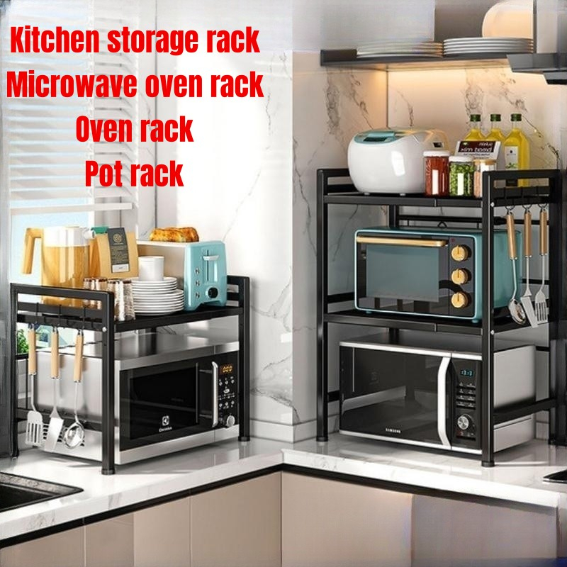 Local inventory 】 Kitchen storage rack, microwave oven rack, pot rack ...