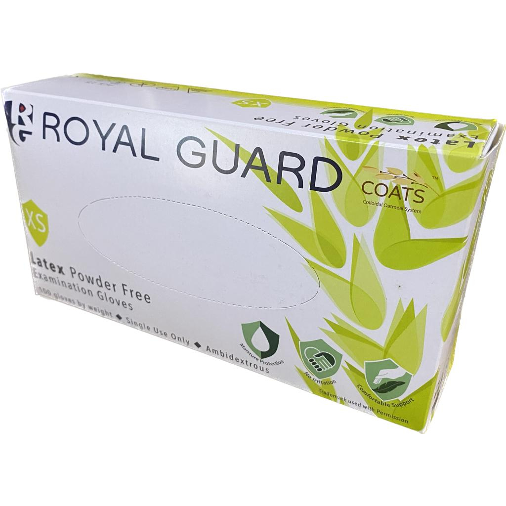 (READY SG STOCK) Royal Guard Latex Non-Powdered Examination Gloves ...