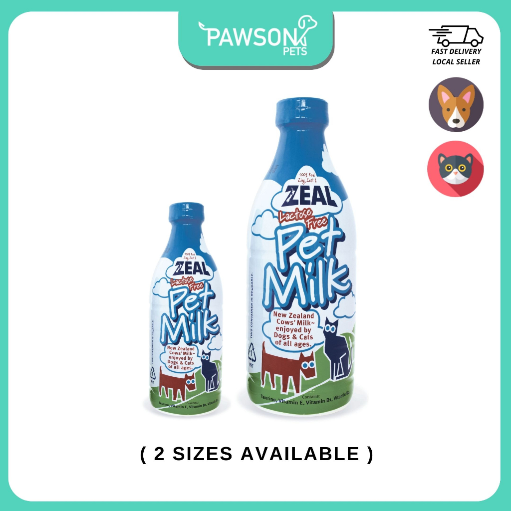 Zeal Pet Milk 1 litre bottle for Dogs & Cats, Lactose Free Shopee