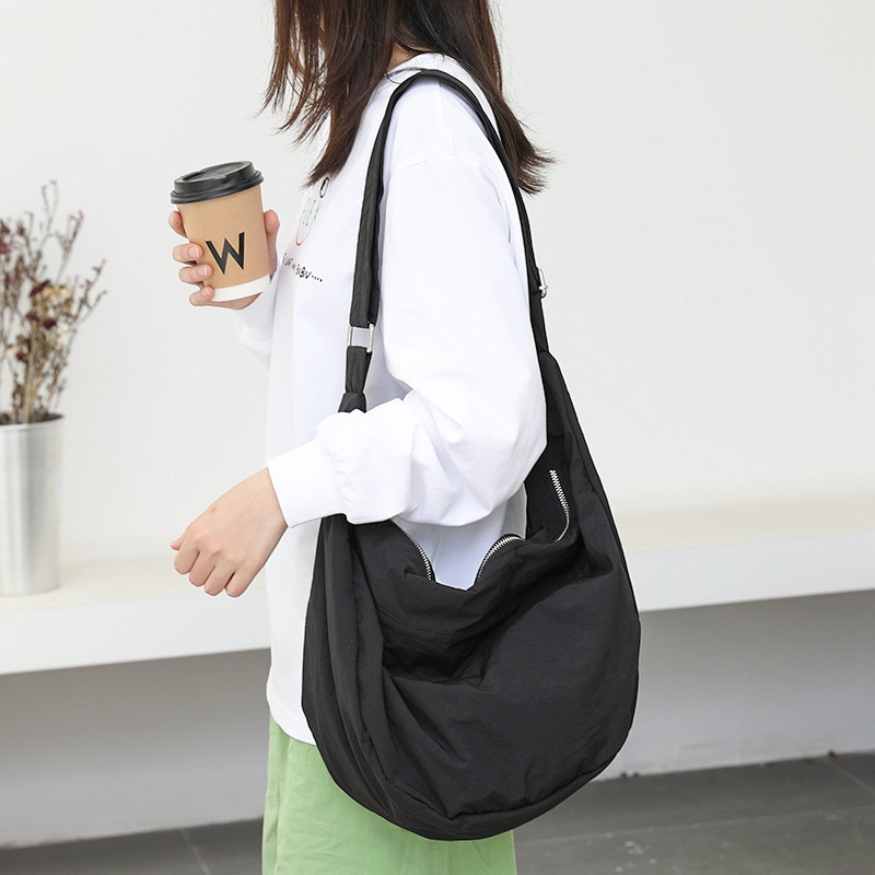 White nylon crossbody on sale bag