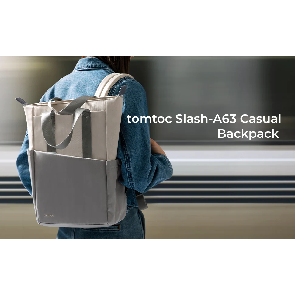 tomtoc A63 14-inch Laptop Backpack for Work, Travel, Water-resistant ...