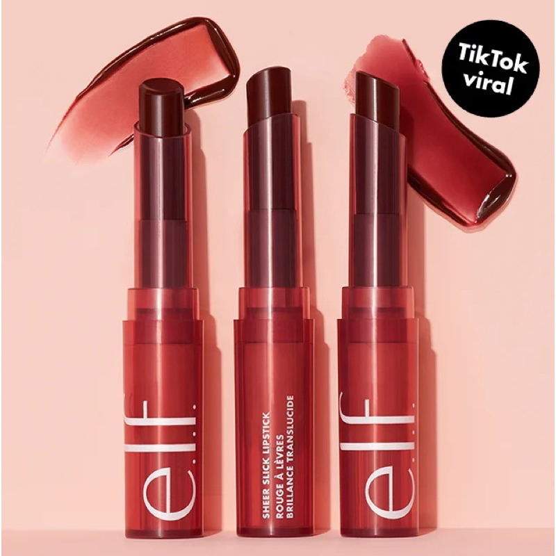 elf e.l.f. Cosmetics Sheer Slick Lipstick Black Cherry Shopee Singapore