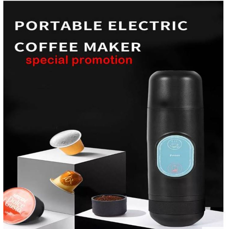 Portable Electric Mini Coffee Machine Car Travel Outdoor espresso coffee Shopee Singapore