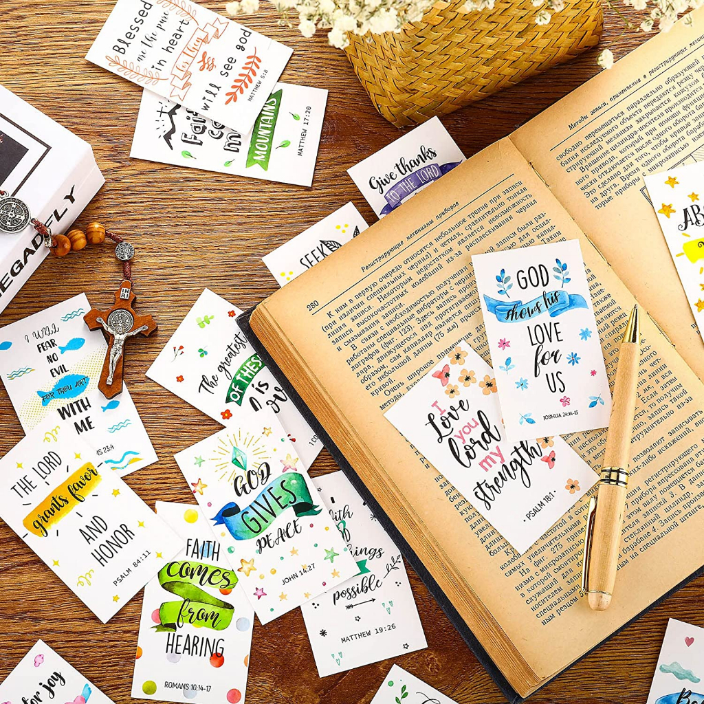 [SG SELLER] 10 Pcs Bible Verse Cards with Assorted Bible Verses Mini ...