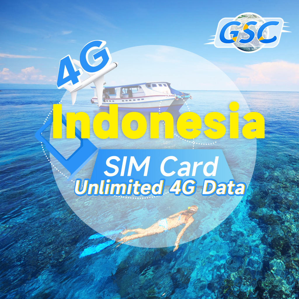 INDONESIA SIM Card 315 Days Unlimited data Support eSIM 4GLTE 5GB BALI