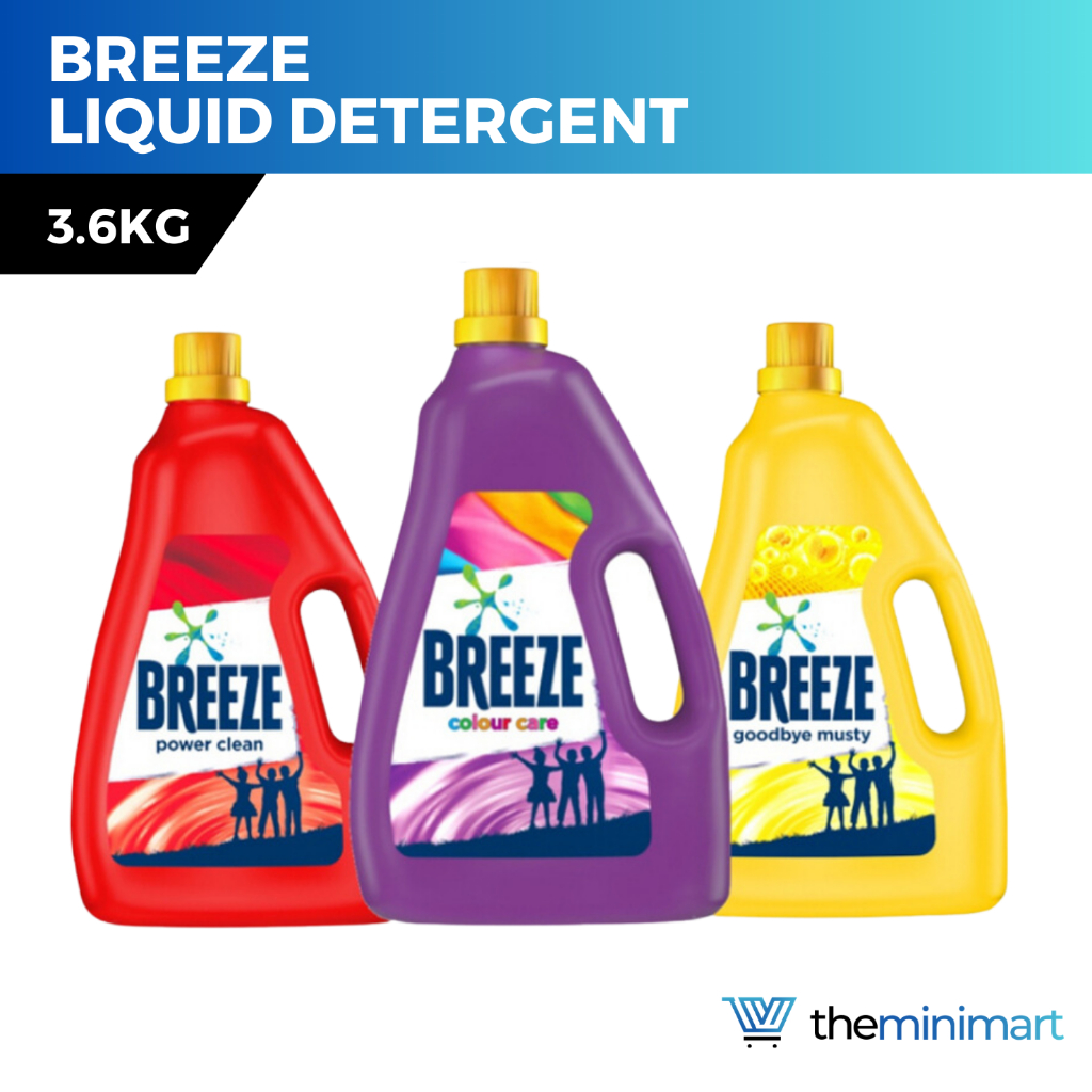 Breeze Liquid Detergent 3.6kg Fragrance of Comfort / Power Clean