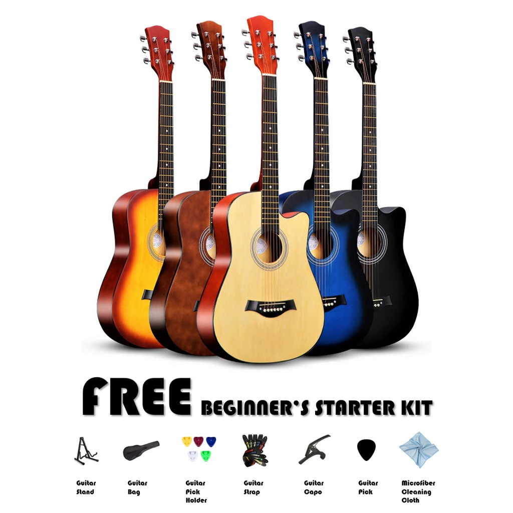 🔥SG STOCKS🔥NEW LAUNCH LOW PRICE🔥 38'' ACOUSTIC GUITAR FOR BEGINNERS