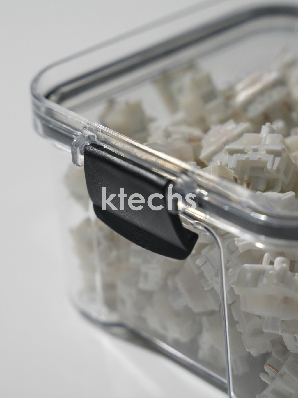 Mechanical Keyboard Switches Container Storage Box Transparent Plastic