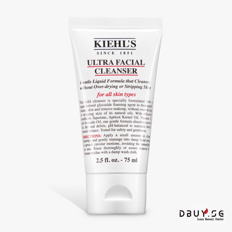 Kiehls Ultra Facial Cleanser Face Wash 150ml Purify Skin Oily