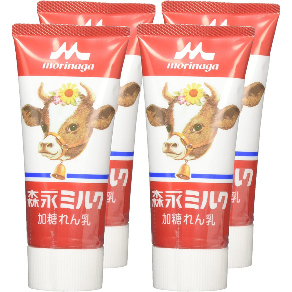 Japanese Sweetened Condensed Milk in Tube 120g x 4n／Raw Milk 100／Fits