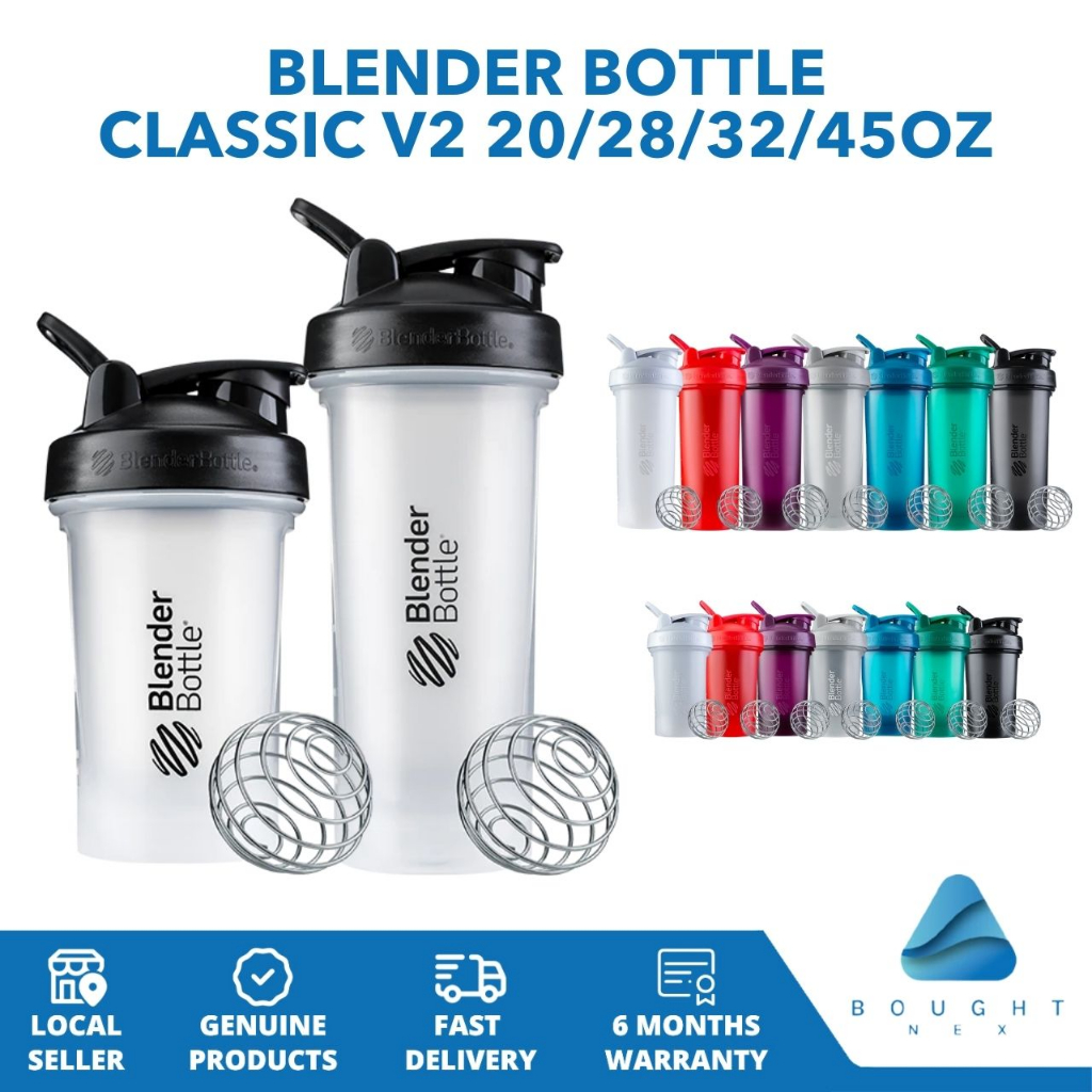 BlenderBottle 20-Ounce Mantra Glass Shaker Bottle for Protein Mixes and  Hydration Extra Large 2.2 Liter Koda Water Jug 