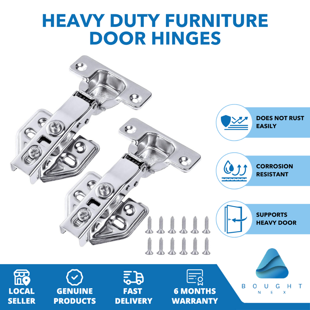 Heavy Duty Furniture Hinges - Soft Closing, SUS 304 for Closet Cabinet ...