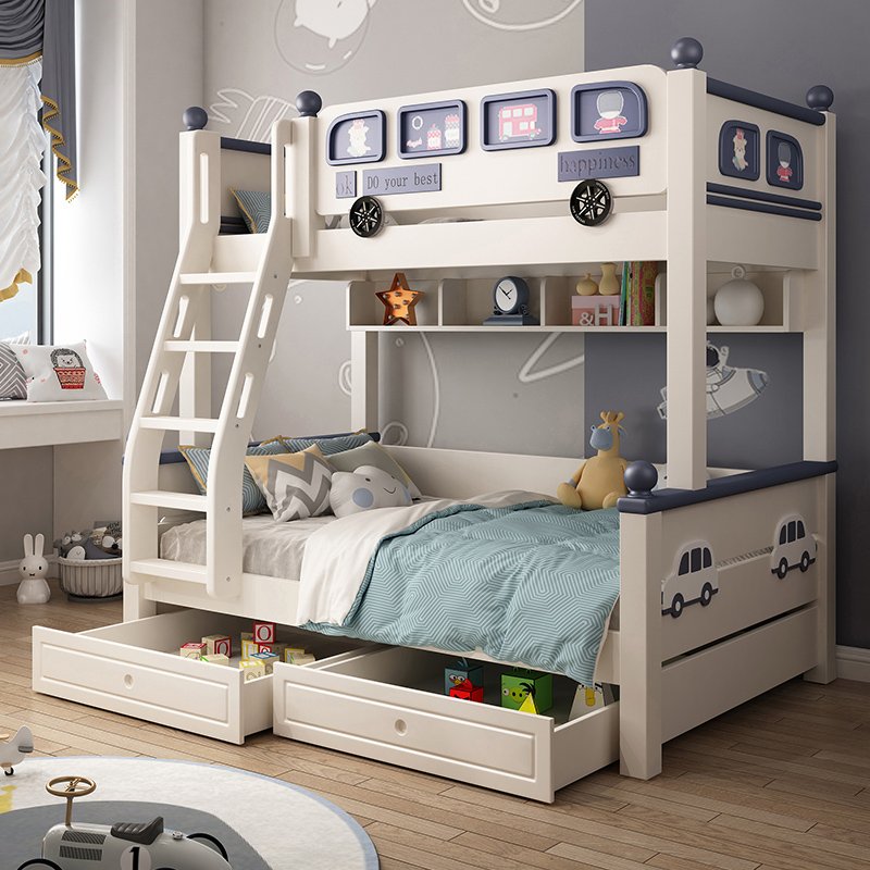 (Free Installation) Children's Bunk bed Series/bed frame/staircase