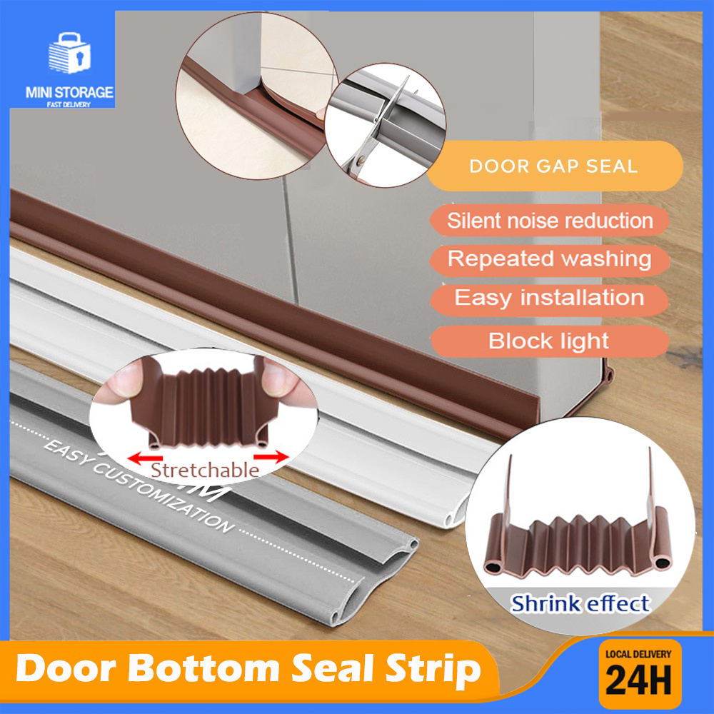 Upgraded Door Bottom Gap Seal Strip Blocks out Insects Dust and Noise