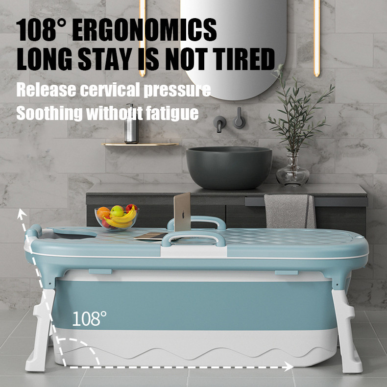 【SG Stock】Bath Barrel Adult Foldable Bath Tub Household Child Adult