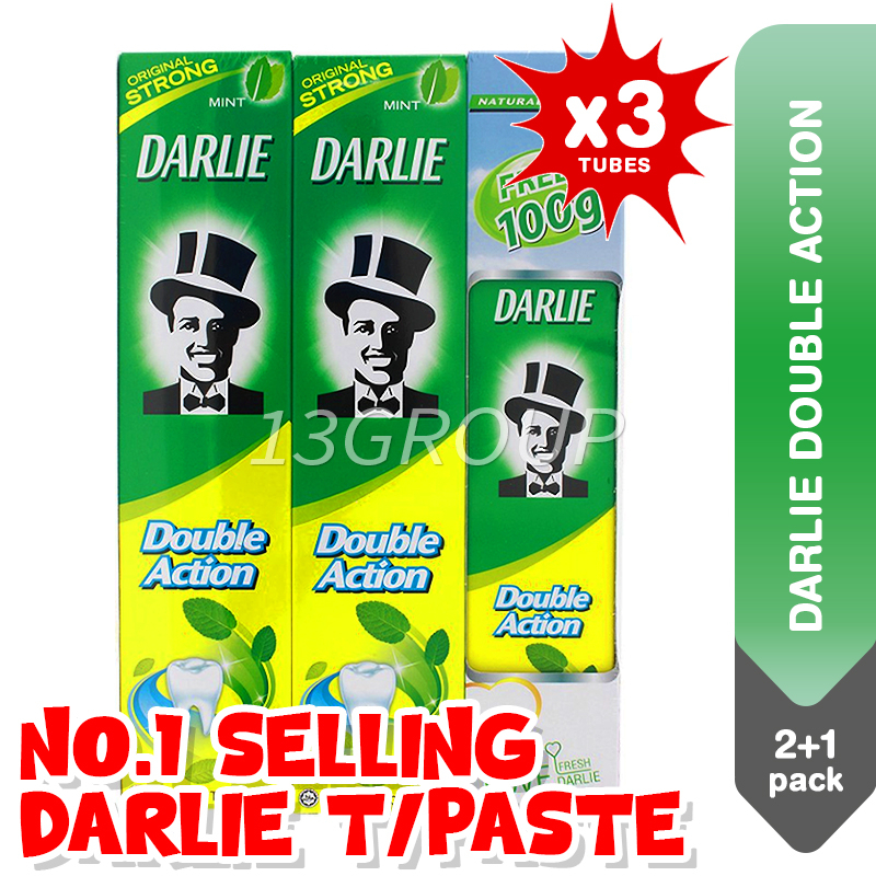 Darlie Double Action Toothpaste, 2x250g + 100g Shopee Singapore