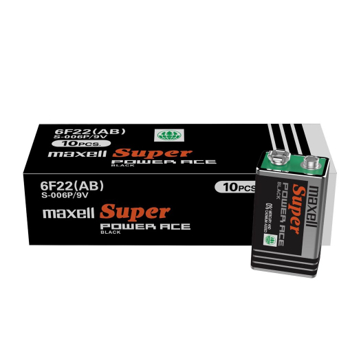 Maxell 6F22 9V Super Power Ace Heavy Duty Battery | Shopee Singapore