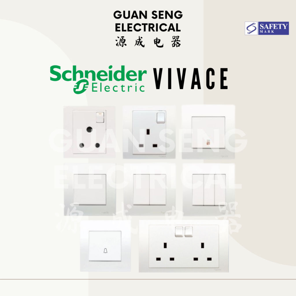 [SG Seller] Schneider Electric Vivace Socket and Switch White | Guan ...