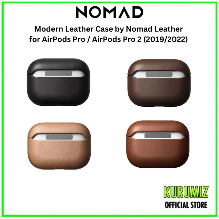 Modern Leather Case AirPods Pro 2 - Rustic Brown