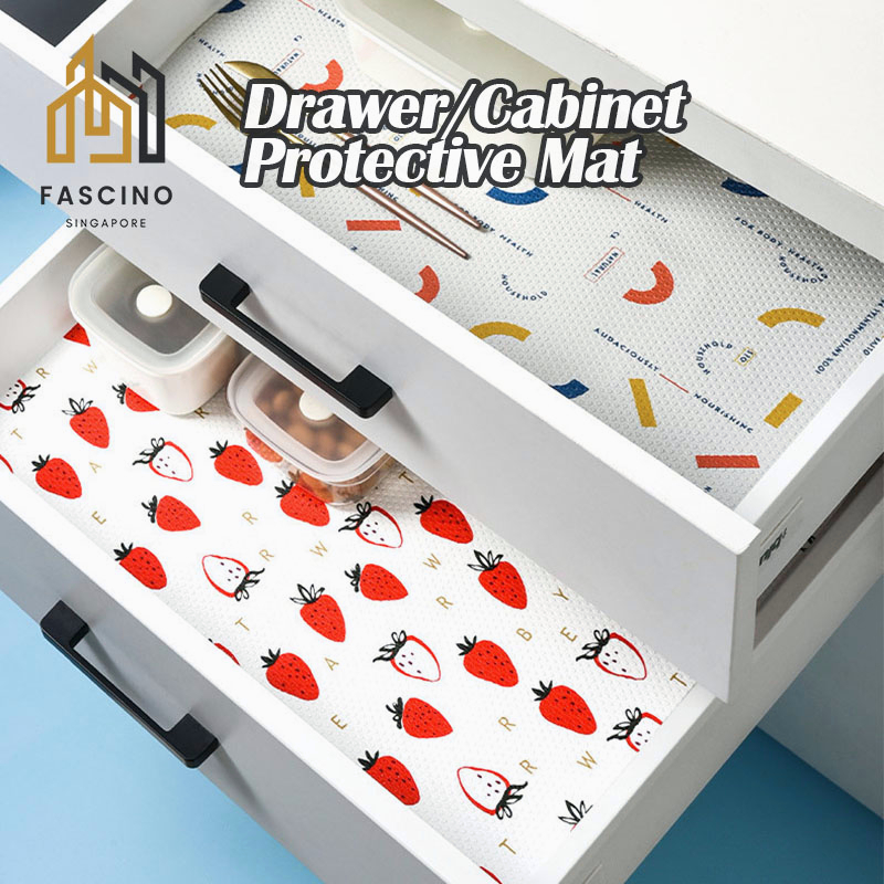 【SG】500 x 45 cm Liner Waterproof Kitchen Drawer Mat Drawer