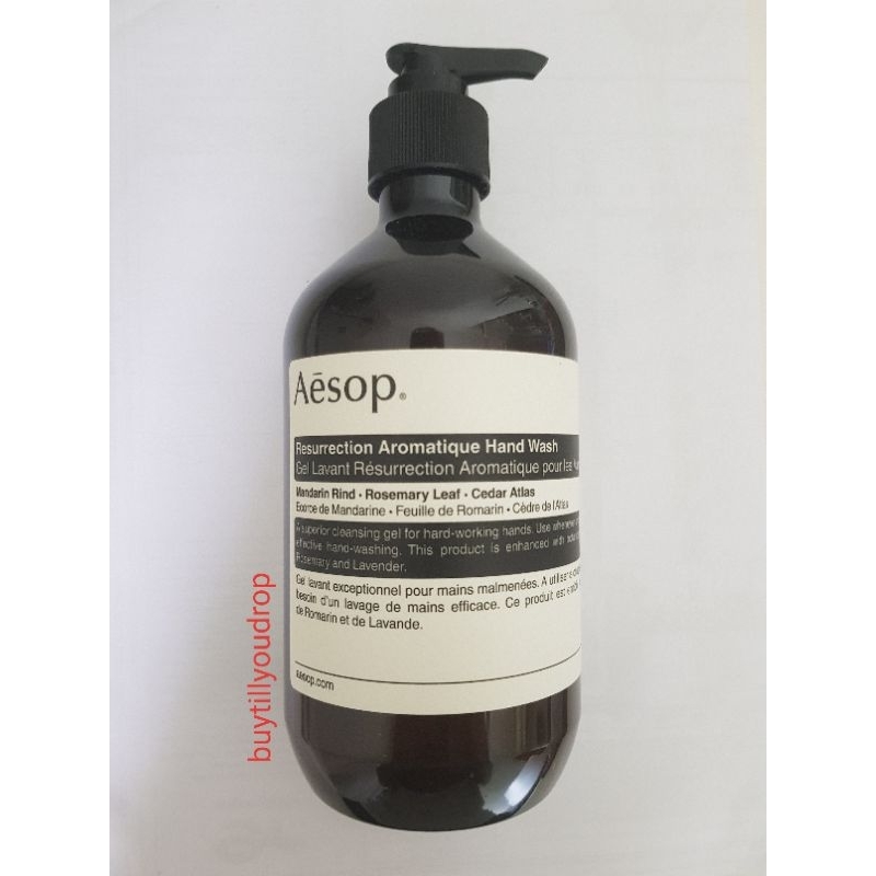 AESOP Resurrection Aromatique Hand Wash 500ml Shopee Singapore