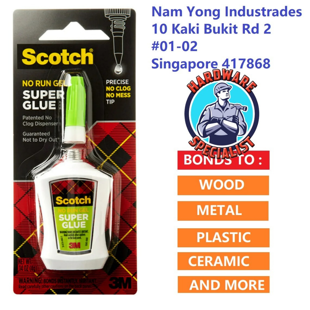 3M Scotch Super Glue Gel in Precision Applicator 4g Shopee Singapore