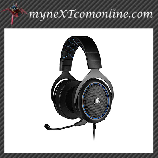 Corsair HS50 PRO STEREO Gaming Headset — Blue Shopee Singapore
