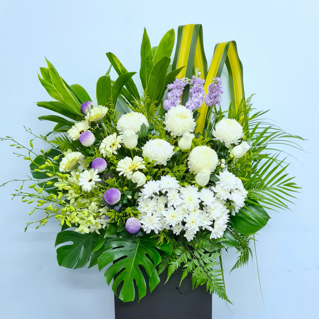 FREE DELIVERY Dearly Departed Condolences Flower Stand Flower
