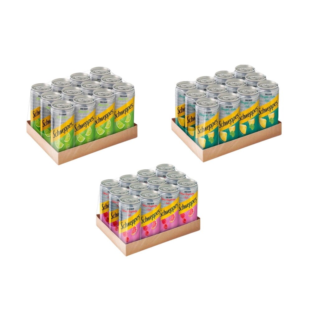 [Bundle of 12] Schweppes Zero-Sugar Soda Can 330ml - Thirst-Quenching ...
