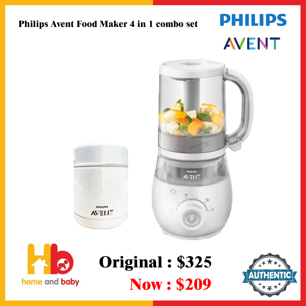 Philips Avent 4 in 1 Healthy Baby Food Maker SCF 883 02 Bundle